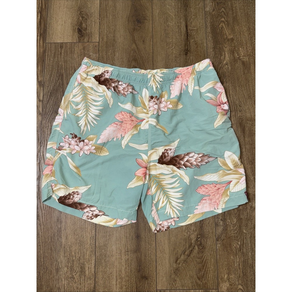 Tommy Bahama Relax Swim Trunks Mens Large Hawaiian Print Board Shorts